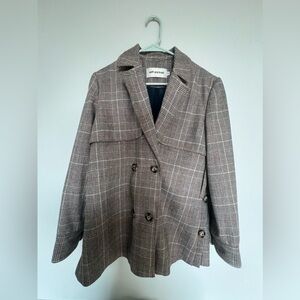 Nwot Self-Portrait Cape Coat Plain S